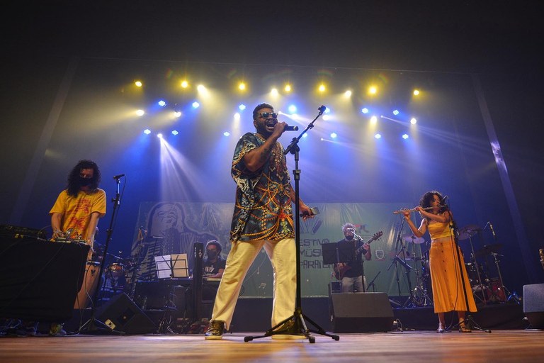 Filosofino durante participação na primeira Noite da Música Negra Paraibana