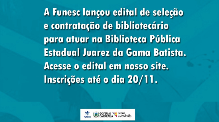 Biblioteca Juarez da Gama Batista selecionará profissional temporário