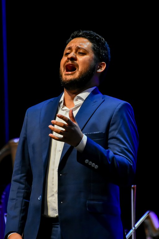 Estêvão Batista, solista do Coro Sinfônico
