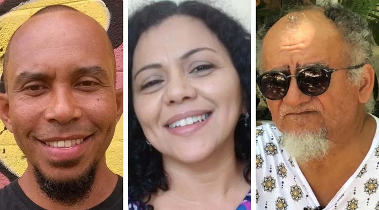 Marcelo Palmares, Vanéssia Gomes e Humberto Lopes